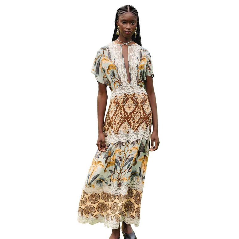 FARM Rio Snake Garden Mix Maxi Dress image number 0